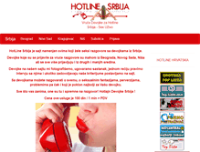 Tablet Screenshot of hotlinesrbija.net
